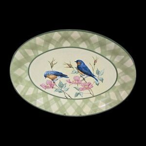 Lenox Summer Greetings 16 1/2" Oval Serving Platter Catherine McClung